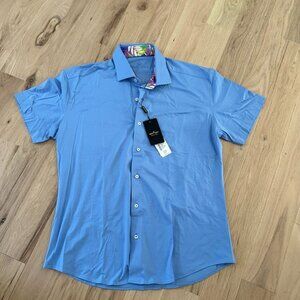 Mens Bertigo peter blue shirt size XL